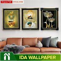 {KUT Department Store} IDA กรอบผนังตกแต่งอย่างหรูหรา43X53ซม. พร้อมขอบทองรูปภาพคริสตัล3มิติ