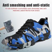 [COD] Cross-border new breathable labor insurance shoes mens anti-smashing and anti-piercing work just toe cap protective safety