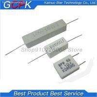 ☁✤ 10pcs 5W 10W BPR56 Cement resistance 0.1 10k ohm 0.33R 1R 10R 100R 0.22 0.33 1 10 100 1K 10K ohm Cement resistor igmopnrq