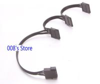 New Power Port Cable 4 Connector For Cord 18AWG PC Server Computer DIY 1 IDE Molex To 3 SATA Adapter Converter Splitter 4 Pins