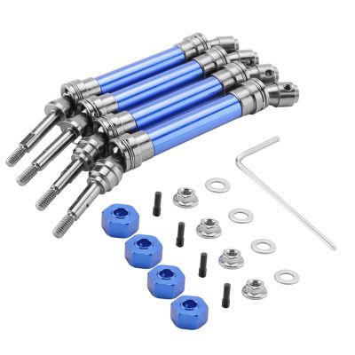 4Pcs Metal Front and Rear Drive Shaft CVD for 1/10 Traxxas Slash Rustler Stampede Hoss VXL 4X4 RC Car Upgrade Parts