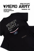 เสื้อยืด Memo Supersoft Premium สกรีนหน้าหลัง MEMO ARMY BY AEIOU สินค้าลิขสิทธิ์แท้