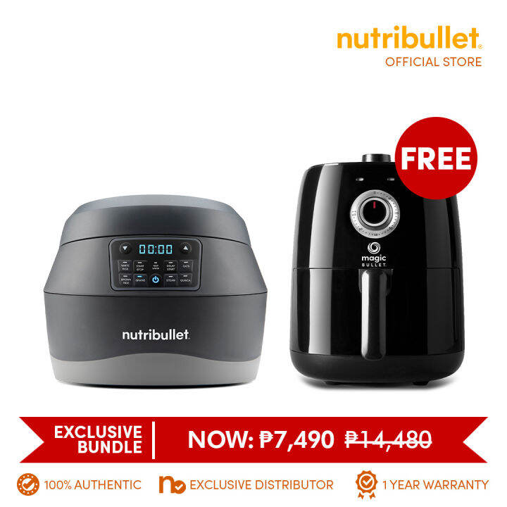 Buy 1 Get 1 Nutribullet Grain Cooker FREE Nutribullet Air Fryer