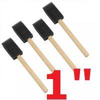 1" (4 ชิ้น) Poly Foam Brush แปรงโฟมโพลี่ สำหรับงานสีทุกประเภท และ วานิช ทนเคมีและยูรีเทน