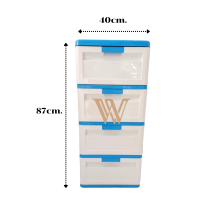 ตู้ลิ้นชัก พลาสติก 4 ชั้น #ตู้โครงกิ๊ฟ