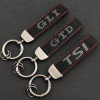 【CW】 Leather Men Keyring Luxury Car Keychain Jetta 7 6 5 4 8 MK7 MK6 MK5 MK4 GLI GTD GTI Accessories