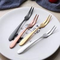 Pointed Tail Fork 304 Stainless Steel Tines Fruit Snack Cake Dessert Food Pick Toothpick Bento Lunch Party Beautiful And Durable