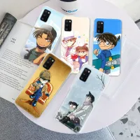 อ่อนนุ่ม เคสโทรศัพท์ หรับ Samsung Galaxy Note J4 J6 9 J2 A6 J8 J5 8 S9 S8 J7 S7 Core Prime Plus Edge TPU ปก Tr51 Detective Conan