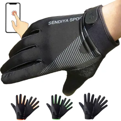 Cycling Gloves Full Finger Touch Screen Motorcycle Bicycle MTB Bike Gloves Gym Training Gloves Outdoor Fishing Hand Guantes