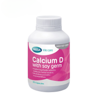 MEGA Calcium-D With Soy Germ 30 caps. - เมก้า วีแคร์ แคลเซียมผสมจมูกถั่วเหลือง