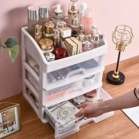 PP Material Double-layer Make-up Storage With Drawer Bathroom Storage Rack Red Storage Box Desktop Storage