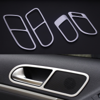 สำหรับโฟล์คสวาเกน VW Tiguan 2010-2017รถภายในมือจับประตูชามตกแต่งสติ๊กเกอร์ปกตัดอุปกรณ์จัดแต่งทรงผมกรอบ