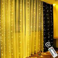 ZZOOI 3M USB LED String Light Fairy Icicle Remote LED Curtain Garland Lights For Home Bedroom Window Wedding Party Outdoor Decoration