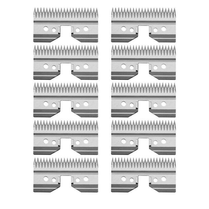 ใบมีดเปลี่ยนโลหะ10ชิ้น-ล็อตสำหรับ-andis-oster-wahl-km-เครื่องเล็มฟีด-a5แบบรวดเร็ว-a5ใบมีดเคลื่อนย้ายได้กรรไกรตัดเล็บ