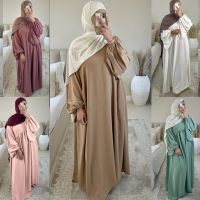 ชุดเดรสฮีญาบมุสลิมสำหรับผู้หญิงชุดอาบายาชุดไก่งวงตุรกีอิสลามชุดคาฟตันตุรกียาวสำหรับสตรีมุสลิม