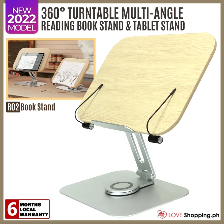 MultiPurpose Aluminum Tablet Stand and Reading Book Stand 360