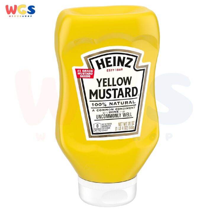 Heinz Yellow Mustard 100 Natural 20oz 566g Lazada Indonesia
