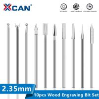 XCAN ไม้แกะสลัก เจาะ บิต 10pcs 2.35mm Shank Milling Cutter งานไม้เจาะ เครื่องมือ แกะสลักมีด Bit