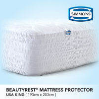 Simmons® Mattress Protector ผ้ารองกันเปื้อนที่นอนคิงไซส์อเมริกัน (193 ซม. x 203 ซม.)