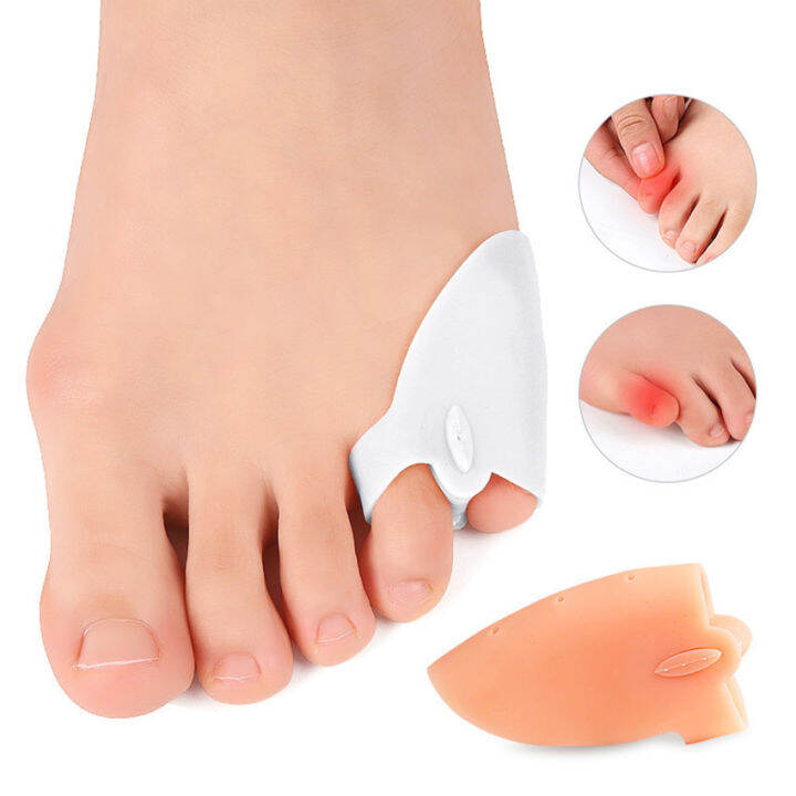 1Pair Little Toe Pinkie Foot Thumb For Daily Use Hallux Valgus Silicone
