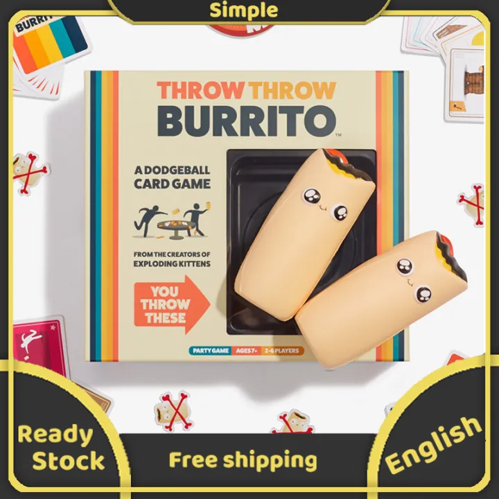 Throw Throw Burrito Board Game For Famly Party Game Kid Toy Gift