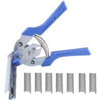 M Nail Ring Pliers Kit for Fence Fastening Upholstery Installation Rabbit Cage Repair Pliers 5 Boxes of 3000 Nails