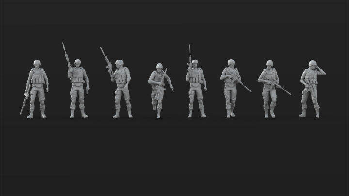 โมเดลทหาร-marines-soldier-figures-scale-1-25-1-35-1-64