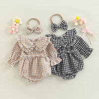 Heartandsoul 0-5Y ลำลองเด็กทารก Jumpsuit ฤดูร้อนใหม่ลายกระเป๋าแขนกุด O คอ Romper ชุด3สี