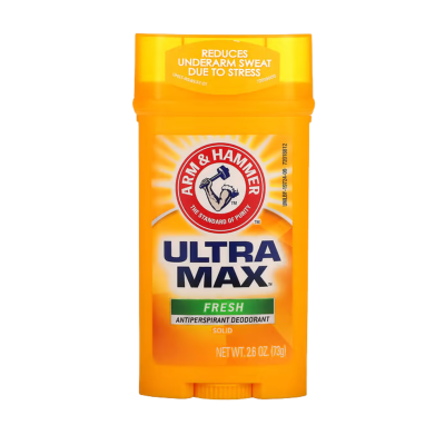 ผลิตภัณฑ์ระงับกลิ่นกายผู้ชาย ลดเหงื่อ Arm &amp; Hammer UltraMax Solid Antiperspirant Deodorant กลิ่นหอมสดชื่น Fresh 73g.