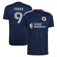 Jay 2023 MLS Giacomo Vrioni New England Revolution Jersey Short Sleeve Football T-shirt Sport Large