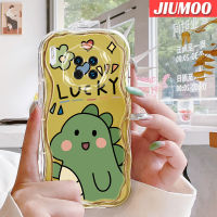 เคส JIUMOO สำหรับ Huawei Mate 30 Pro Mate 40 Pro P30 Pro P40รูปไดโนเสาร์โชคดีดีไซน์ใหม่เนื้อครีมขอบคลื่นนุ่มเคสมือถือกันกระแทกแบบใสปลอกโปร่งใสลายกล้องถ่ายรูปเรียบง่ายอ่อนโยนฝาครอบป้องกัน