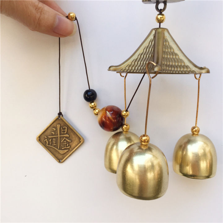 beckoning-cat-wind-chime-feng-shui-pendant-town-house-wind-chime-copper-wind-chimes-door-decoration-copper-wind-chime-hanging-copper-wind-chime