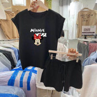 Women Cotton Clothing Losse Casual Clothes Sets Ages 18-35 Years Old T-shirts Female +shorts Sports Casual Two Piece Set