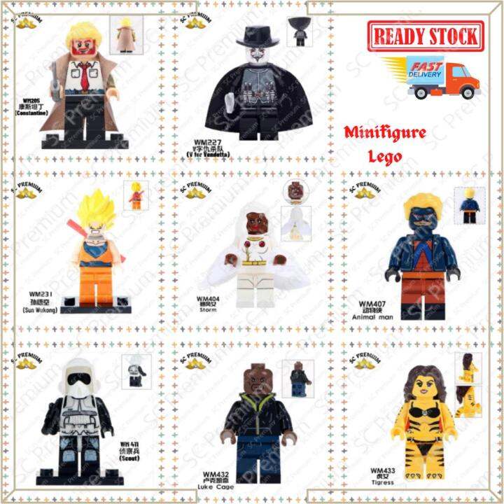 [Ready Stock] Minifigures Building Blocks Lego Figures Lego Minifigures Cartoon Building Blocks