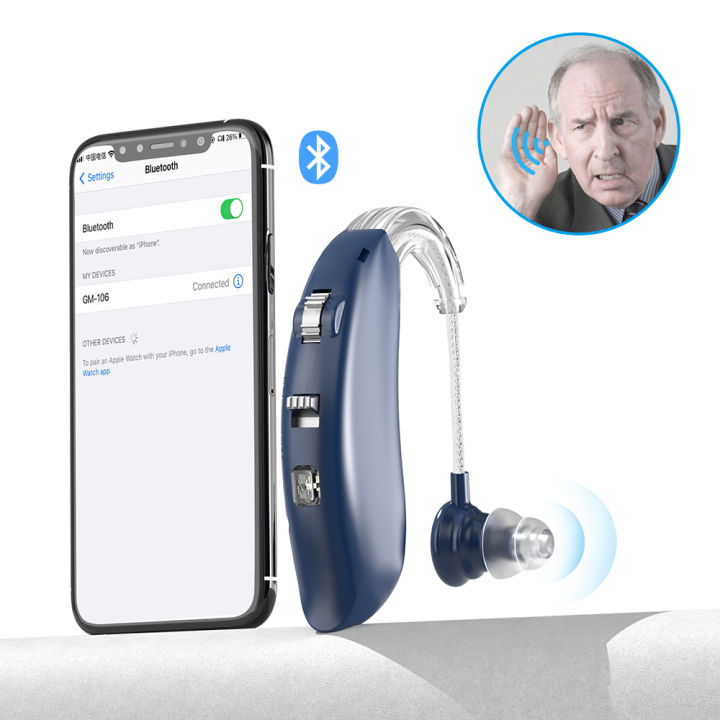 Wellect hearing aids with bluetooth function for elderly rechargeable