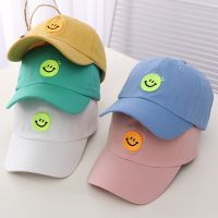 ¤ Korean and Japanese boy hat baby spring and autumn new childrens baseball cap summer sun visor girl smiling face cap