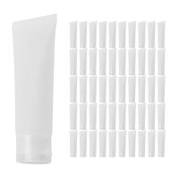 50Pcs 50Ml Frosted Clear Plastic Soft Tubes Empty Cosmetic Cream Emulsion Lotion Packaging Containers