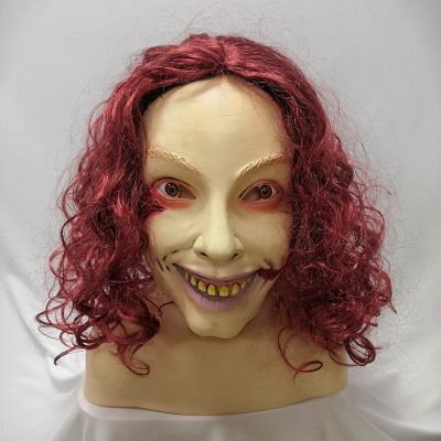 Funny Movie Evil Dead Rise Mask Rave Horror Halloween Masks Latex Red Hair Full Face Headgear Party Cosplay Grimace Props Adult