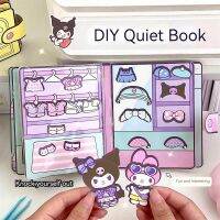 COD Sanrio หนังสือการ์ตูนอนิเมะ Kuromi ของฉันเมโลดี้สติกเกอร์ซินนามอรอลสติกเกอร์เกมตลก DIY ของขวัญสลายของเล่นสำหรับเด็ก