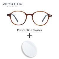 ZENOTTIC Acetate แว่นตาผู้หญิงผู้ชาย Retro Anti-Blue-Ray Photochromic แว่นสายตาสั้นสายตายาวแว่นตา-e2377646