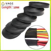 VHGG 10M Flexible Expandable Insulated Cable Winder Wire Protection Braided Sleeve Storage Pipe Cord Protector Cable Organizer