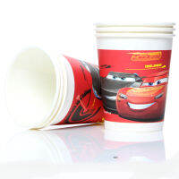 Lightning Mcqueen Cars อุปกรณ์งานเลี้ยงวันเกิดสำหรับเด็ก Tableware Cup Plate Set Balloons Backdrop Decorationhot