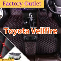 [Ready Stock]Custom For Toyota Vellfire Car Floor Mats - 3 PCS Waterproof Dustproof Skidproof Front &amp; Rear Car Mat