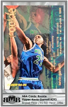 Kevin Garnett 1995-96 Ultra Rookie Card 274