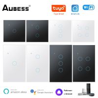 ♕❡ Aubess WiFi Smart Switch EU/US Touch Sensor Switch Neutral Wire Required Tuya Smart Switch Voice Control Via Alexa Google Home