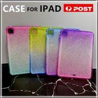 ฝาหลัง TPU ไล่ระดับสีสำหรับ Apple iPad 10th 9th 8th 7th 6th 5th อากาศ1 2 Pro 5th 4th 3th มินิ9.7 "10.2" 10.5 "10.9" 11.0 "12.9" 2020 2021 2022 Kisd แท็บเล็ตปลอกซิลิโคนกันกระแทกแข็งแกร่ง