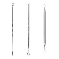 【cw】 3pcs/set Acne Needle Blackhead Removal Facial Pimple Remover Face