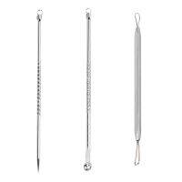 【LZ】✾✎☬  Aço inoxidável Acne Needle Set Removedor de espinha facial Remoção de cravos Face Care Tool 3pcs