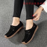 Fashion Flat Shoes Women Casual Shoes Sports Suede Kasut Rata Wanita