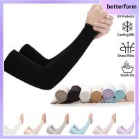 BETTERFORM นิ้วหัวแม่มือสัมผัส วิ่ง บาสเกตบอล ฤดูร้อนเย็น ป้องกันแสงแดด ที่คลุมแขน แขนเสื้อ กีฬากลางแจ้ง